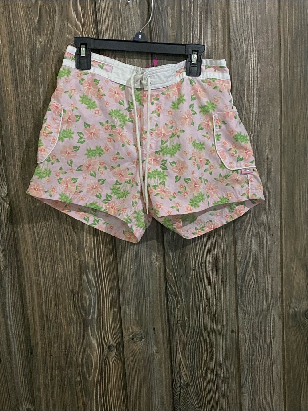 Limited Too Pink Floral Drawstring Shorts